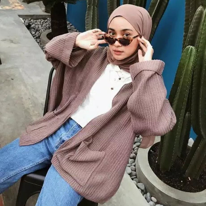 Baju Atasan Wanita Big size Cardigan Outer Pakaian Korea Baju Atasan Wanita Big size Cardigan Outer Pakaian Korea