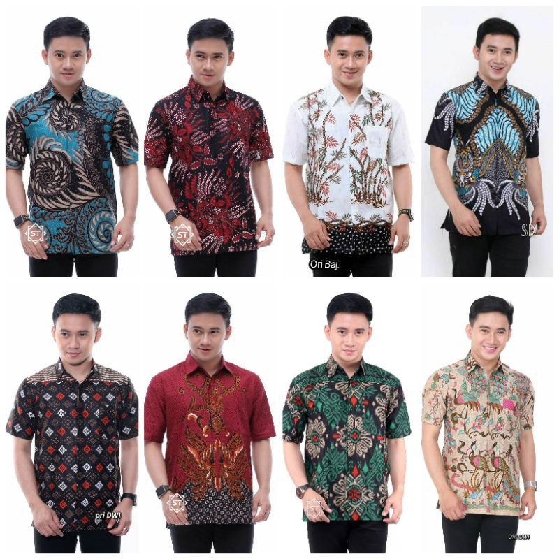 Hem batik pria lengan pendek | Kemeja hem batik murah