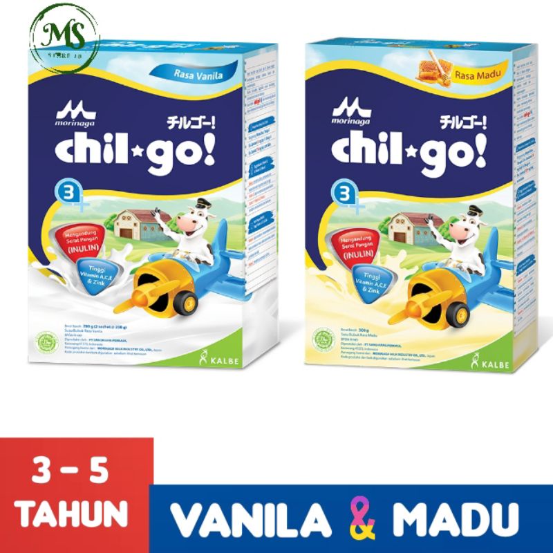 

Morinaga Chil Go 3+ 700gr Box Rasa Vanila dan Madu Susu Bubuk Untuk Kebutuhan Anak Usia 3 - 5 Tahun