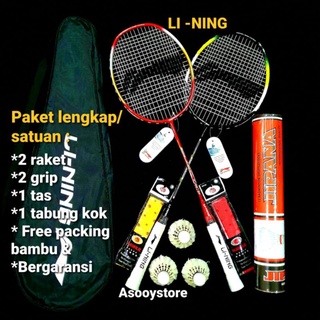 Raket badminton lining komplit/satuan