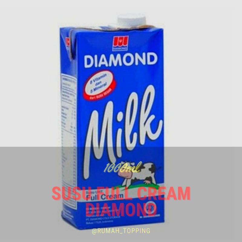 

Promo Terlaris Susu Cair Full Cream Diamond 1L / Milk