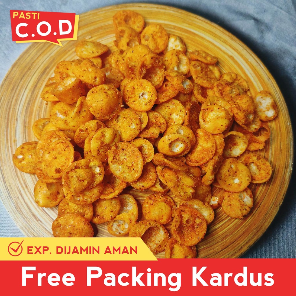 

TERLARIS snack kiloan cimol kering pedas 250 gram makanan ringan cemilan camilan jajanan jadul