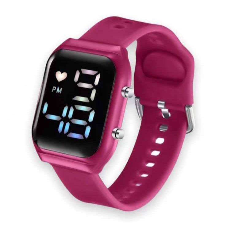 (SS) JAM TANGAN WANITA FASHION DIGITAL RUBBER M-100