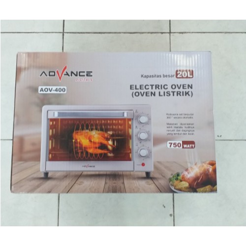 Advance Oven Listrik 20 Liter Rotisserie Timer AOV-400 Electric Oven