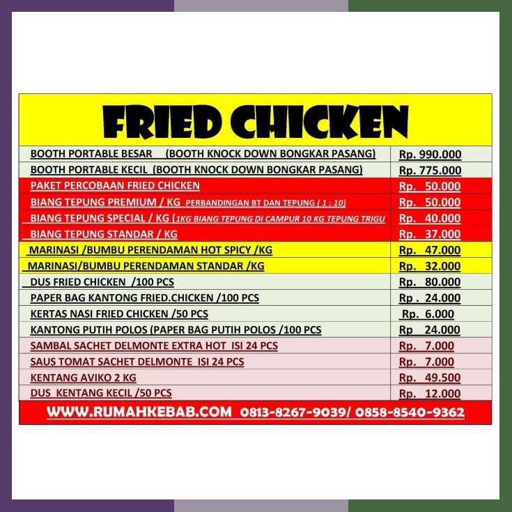

Biang Tepung Ayam Premium 1000 Gram Bumbu Inti Tepung Fried Chicken