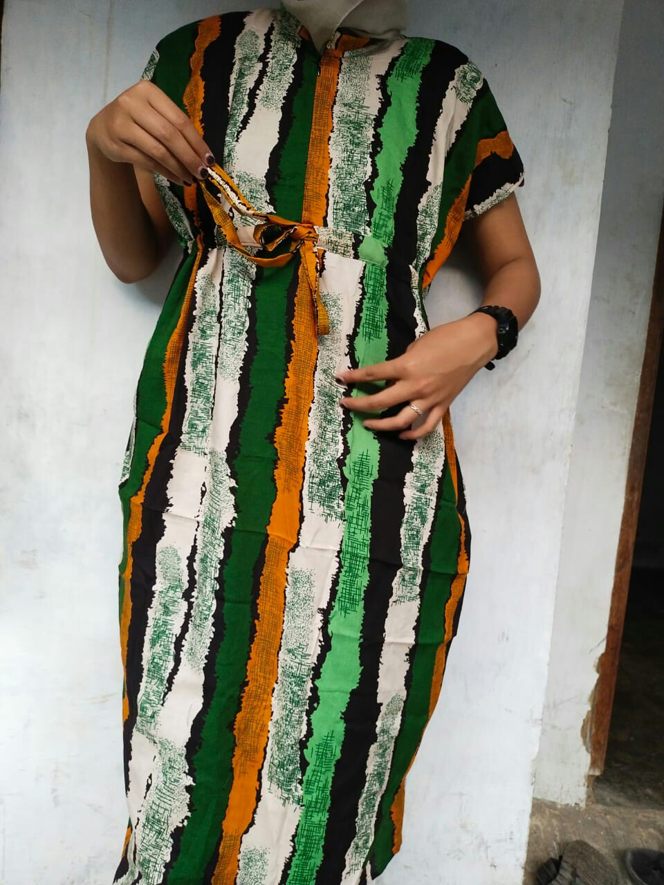 Longdress Gamis Arabian Sultan & Daster Kaftan Motif Terbaru Bahan Rayon Armany Farissa Batik