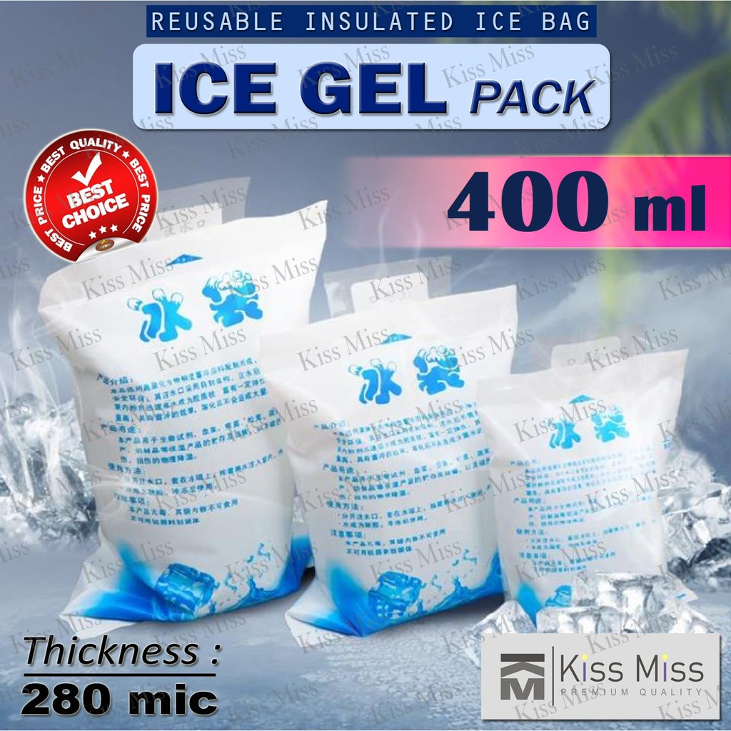 ICE GEL PACK 400 ml / Jelly / Blue Ice / Pendingin / Dry Es / Cooler / Gabag / es / ASI