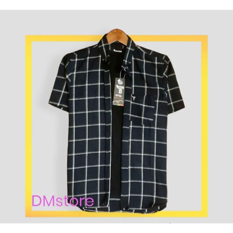 F12EFG kemeja fannel pendek / kemeja pria dewasa / kemeja kotak kotak / kemeja flanel pria dewasa te