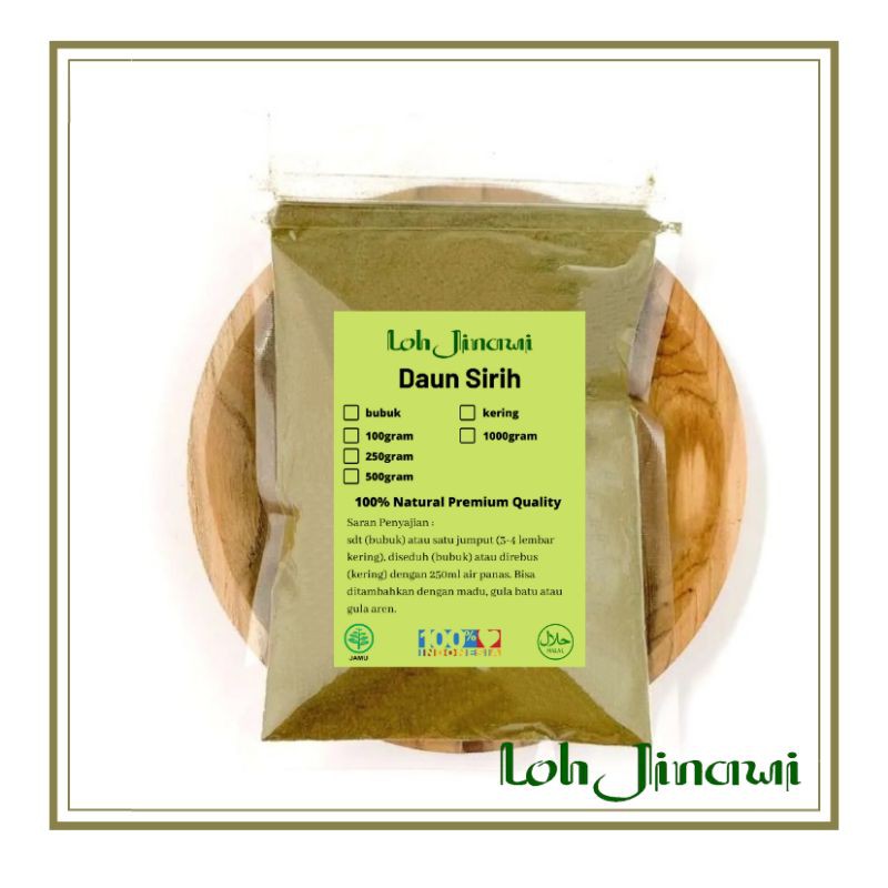 

Daun sirih bubuk 100gram murni tanpa campuran
