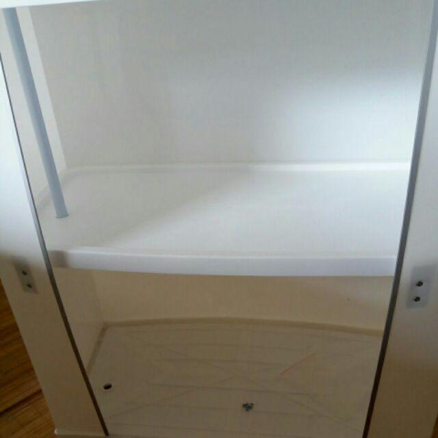 Both Portable Putih Polos Tanpa Cetak / Meja Jualan Event Desk Tanpa Cetak Meja Promosi Putih Polos