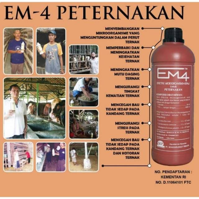 EM4 MIKROORGANISME PUPUK ORGANIK CAIR PETERNAKAN 1 LITER - EM4 PETERNAKAN