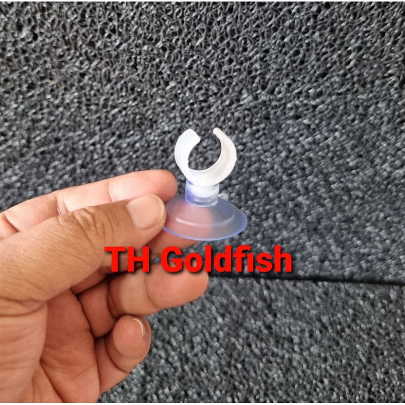Dop / kop tempelan pipa / lampu aquarium ke kaca / harga satuan