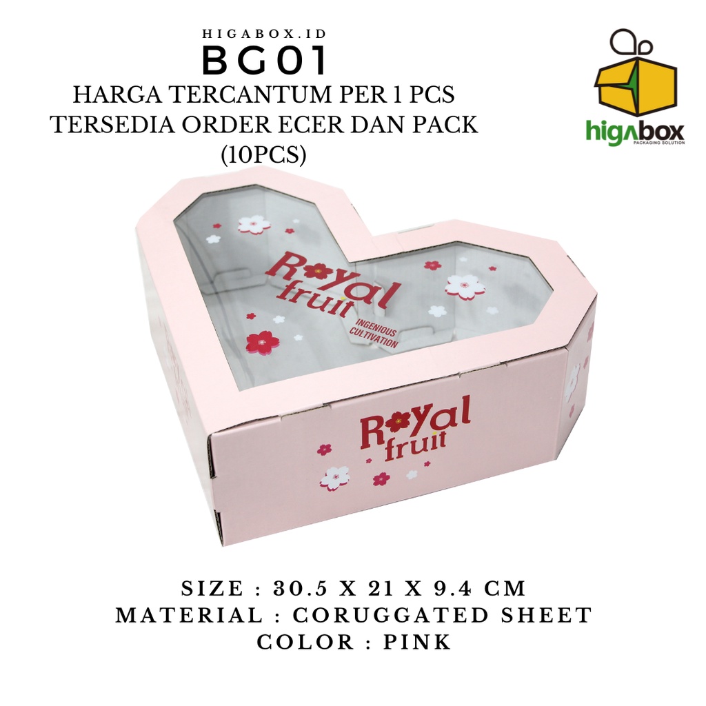 

Kotak Kado Valentine 30.5 x 21 x 9.4 cm / Die Cut / Box Hampers / Box Kado Ulang Tahun / Gift Box | BG01