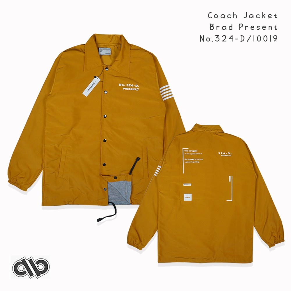 Jaket Coach THE SRUGGLE mustard 324-D Jaket Pria Tazlan Zn Top Quality