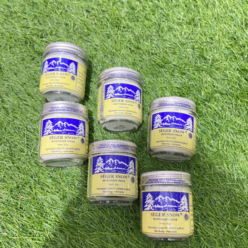SEGER SNOW Moisturizer Cream Krim Pelembab Kemasan Botol Kaca