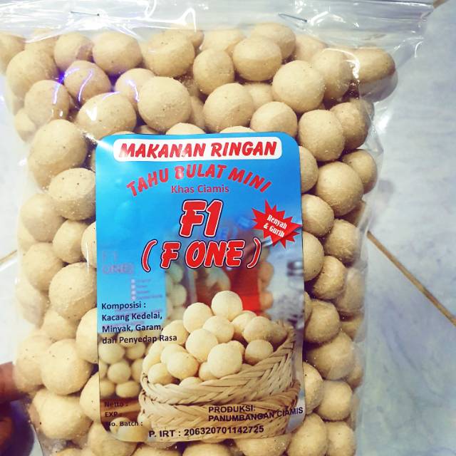 

RB22 Tahu Bulat Mini Kering F1 Ayam Bawang 250gr