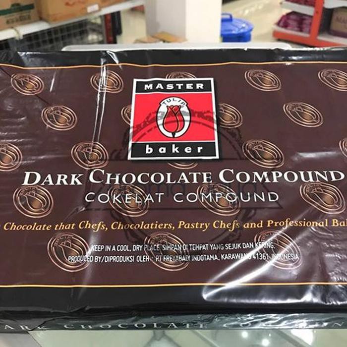 

Cokelat dark compound Tulip, coklat masak master baker 5kg BERKUALITAS
