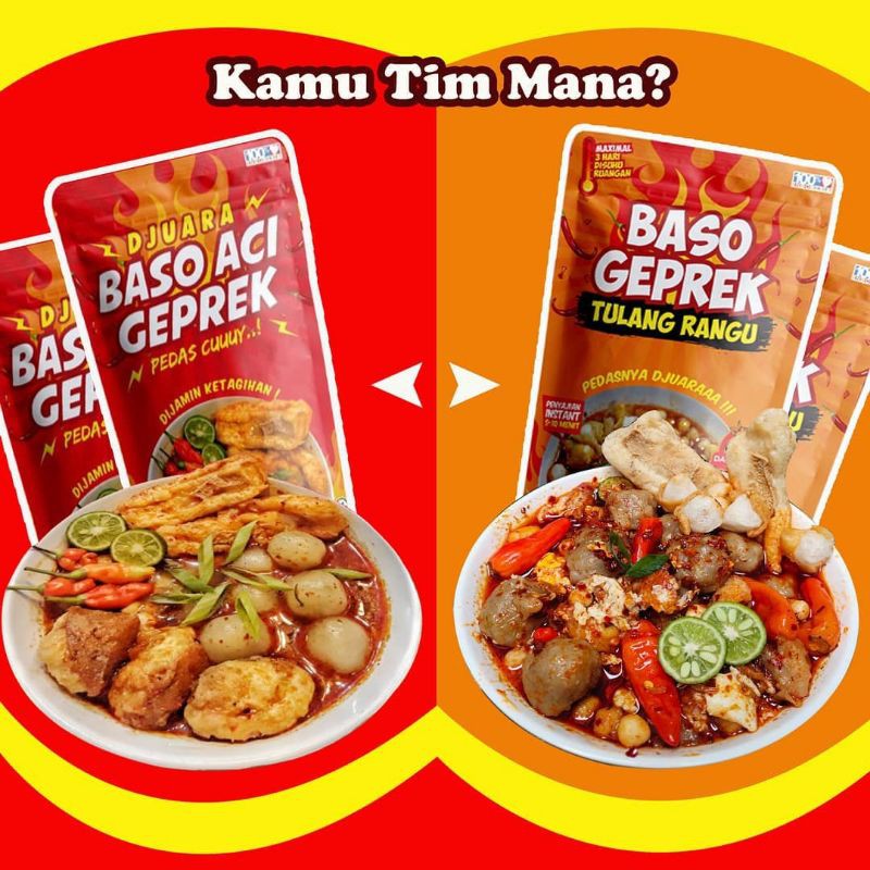 

baso Aci tulang Rangu original & baso Aci geprek