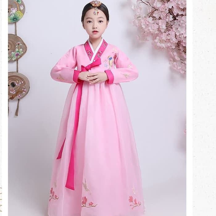 Hanbok girl anak dress korea kostum korean traditional clothes long