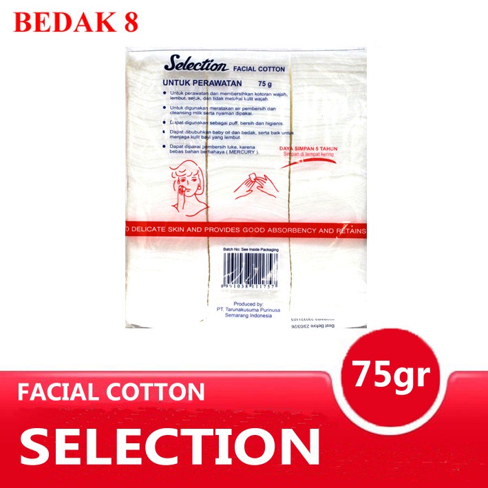 Kapas Selection 75 gr/ Kapas Wajah Selection/ Facial Cotton Selection