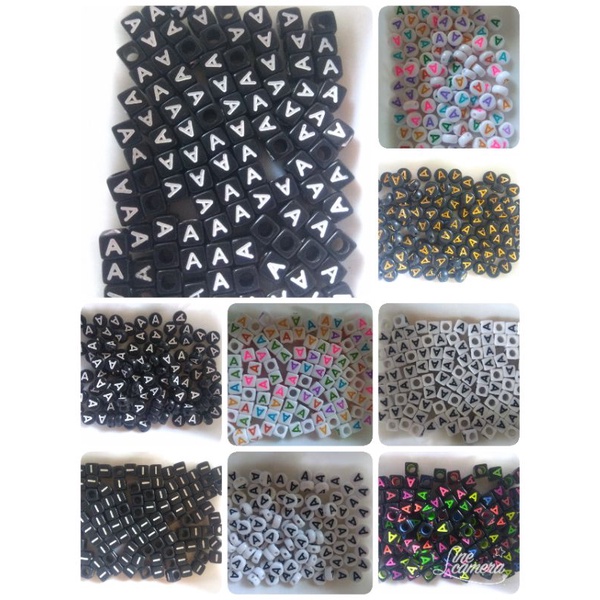 Manik Huruf A/ Mote Huruf A isi 100 biii