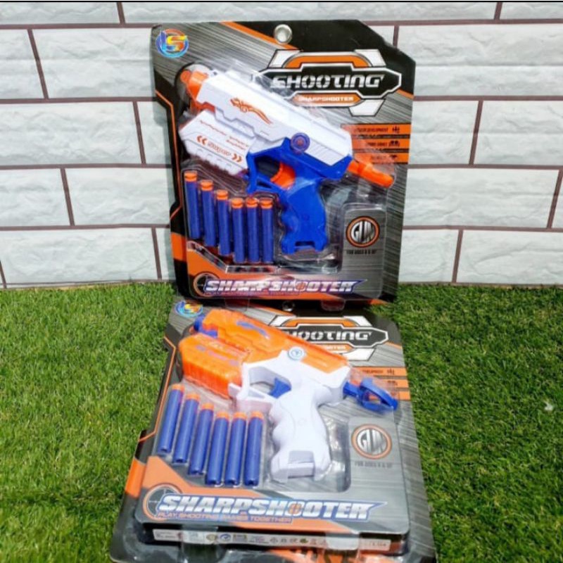 mainan tembakan peluru nerf shooting ls - mainan kado anak