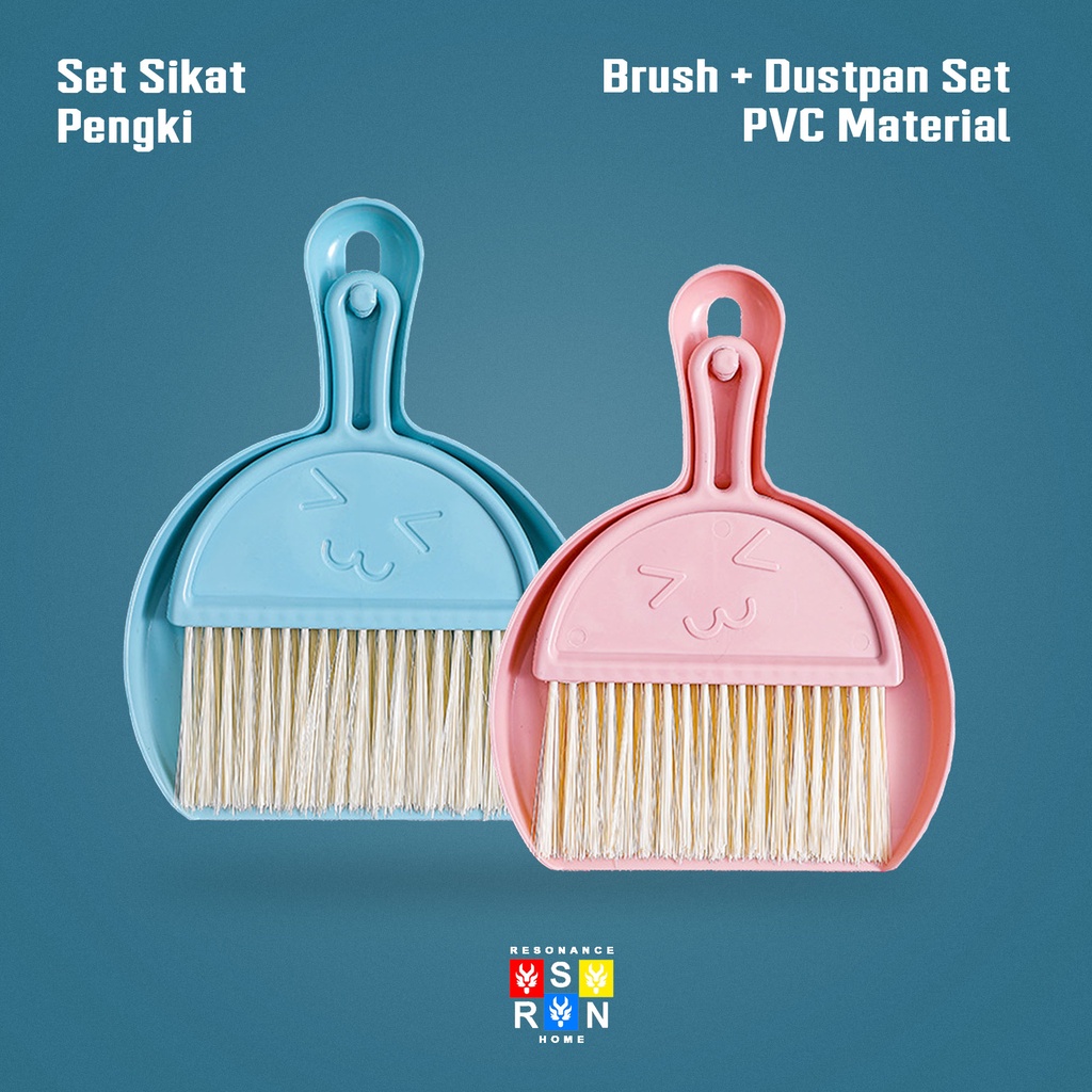 Set Sikat Pengki WARNA / Cleaning Brush + Dustpan Resonance Home