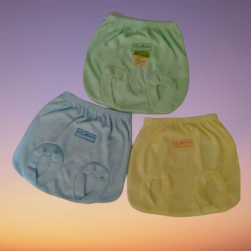 3 pcs celana pop(kaca mata) polos arista baby