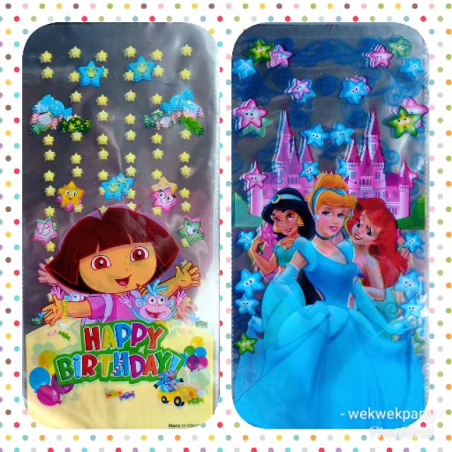 

17x35 Plastik Goodie Bag Snack Ultah Dora - Princess