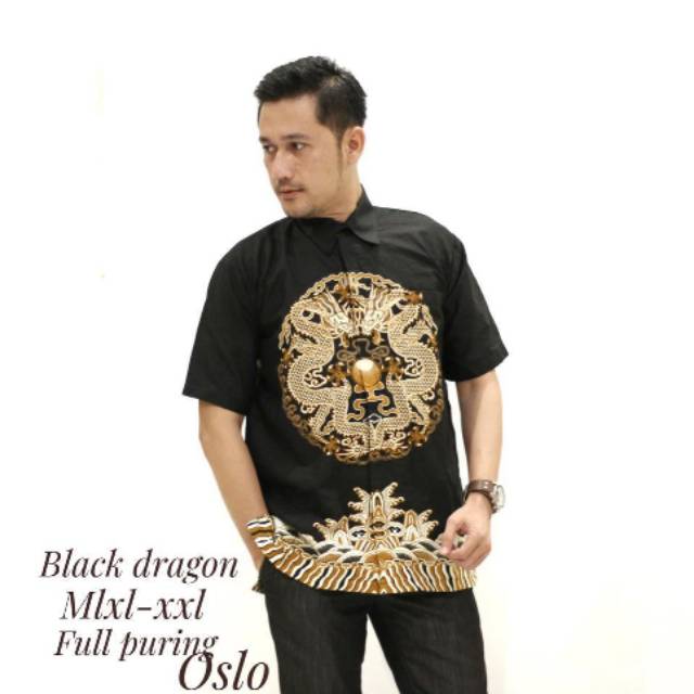 Batik black dragon ori oslo