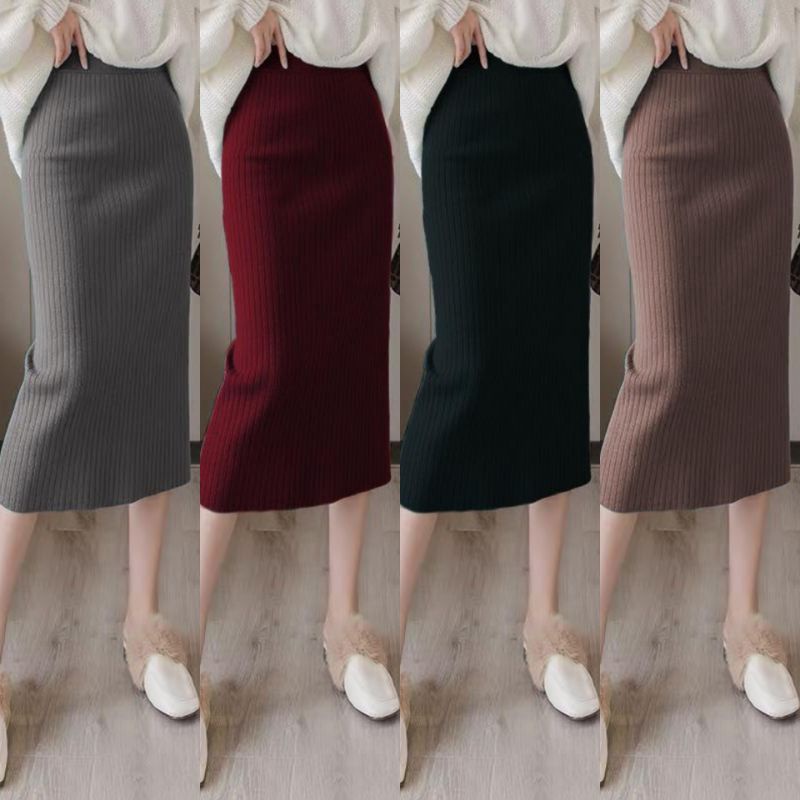 Rok Span knitted  pendek  SEBETIS TERMURAH /ROK SPAN PENDEK /ROK RAJUT