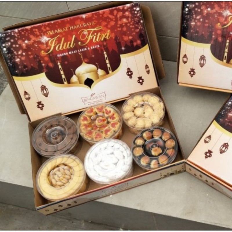 

Parcel/Hampers Kue Lebaran Idul Fitri Isi 6