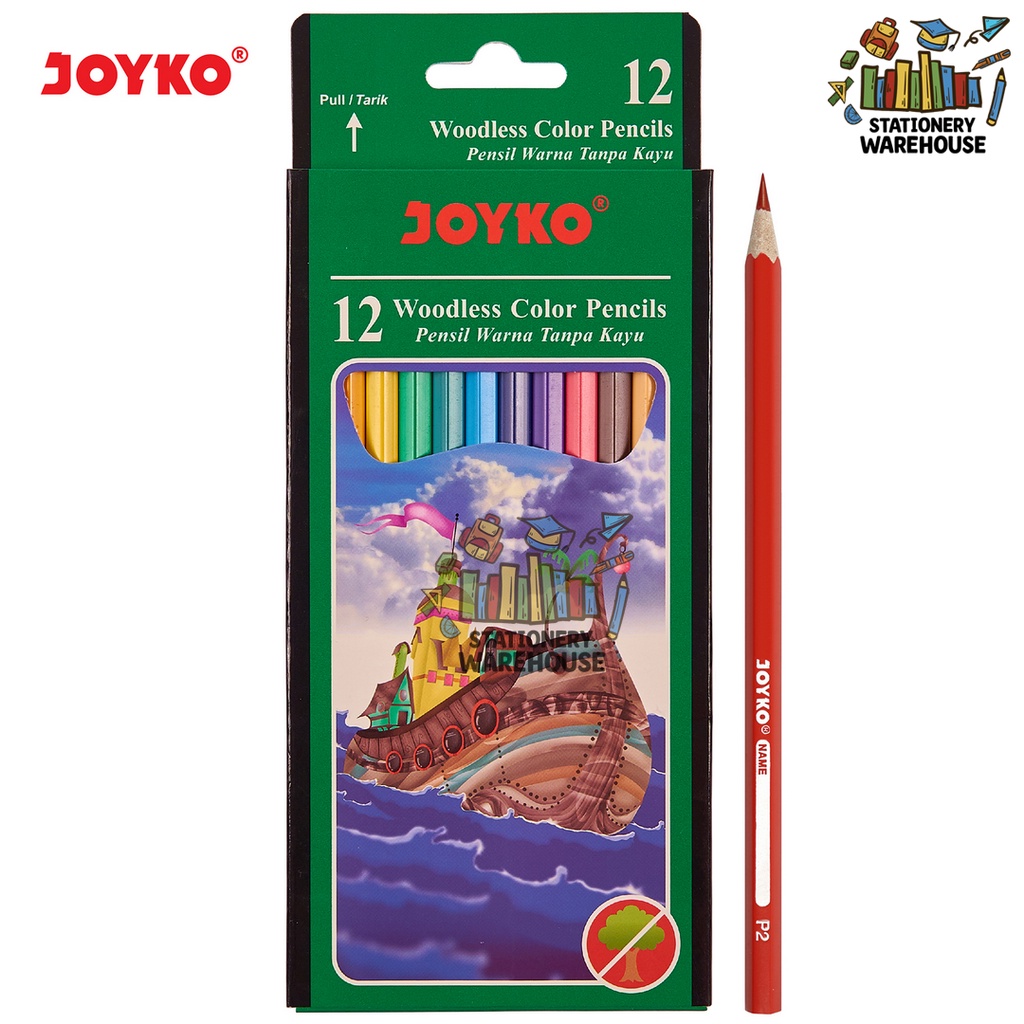 

Pensil Warna / Color Pencil Joyko CP-103 / 12 Warna