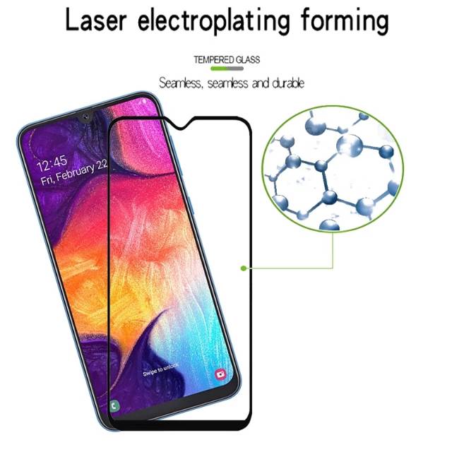 PROMO Tempered Glass SAMSUNG Galaxy A51 TG Layar FULL COVER Black Premium Glass Anti Gores Kaca