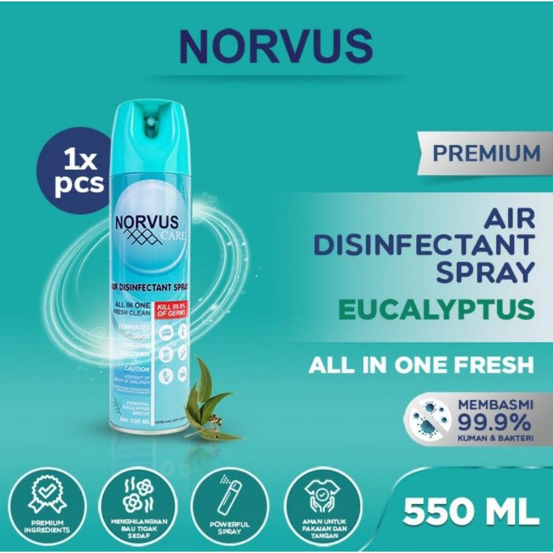 NORVUS Air Disinfectant Spray Varian Eucalyptus 550Ml