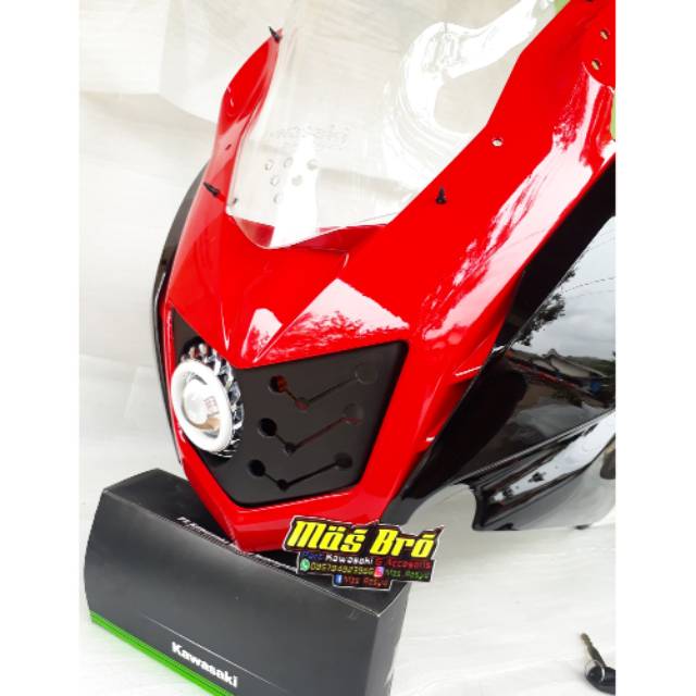 Kap body barong fairing set depan lengkap ninja RR new projie