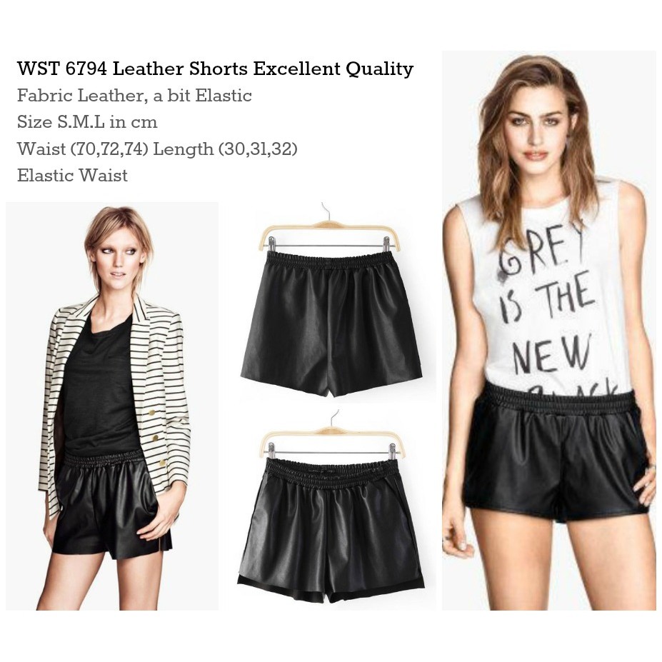 SALE 6794 leather shorts