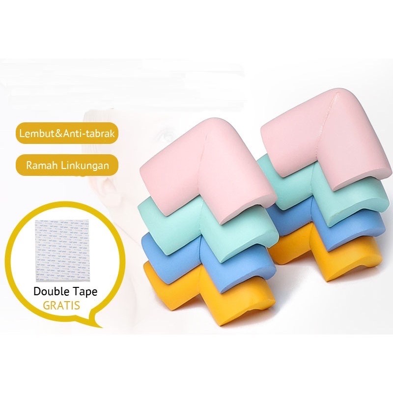 pelindung sikume | Pengaman Siku Sudut Meja Bentuk L 4 pcs