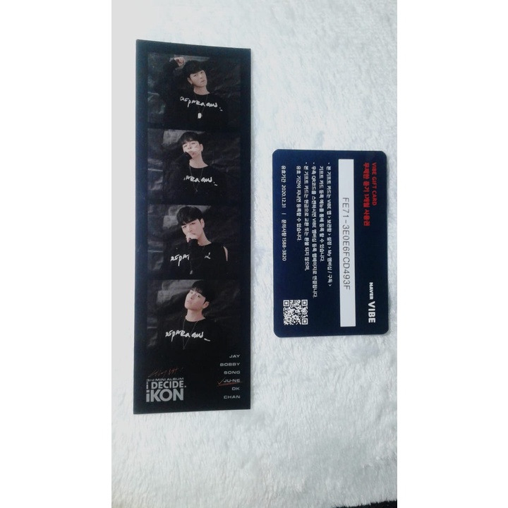 [READY STOCK] OFFICIAL IKON I DECIDED photocard Jinhwan Jinan Bobby June Hanbin Chanwoo Song PC IKON