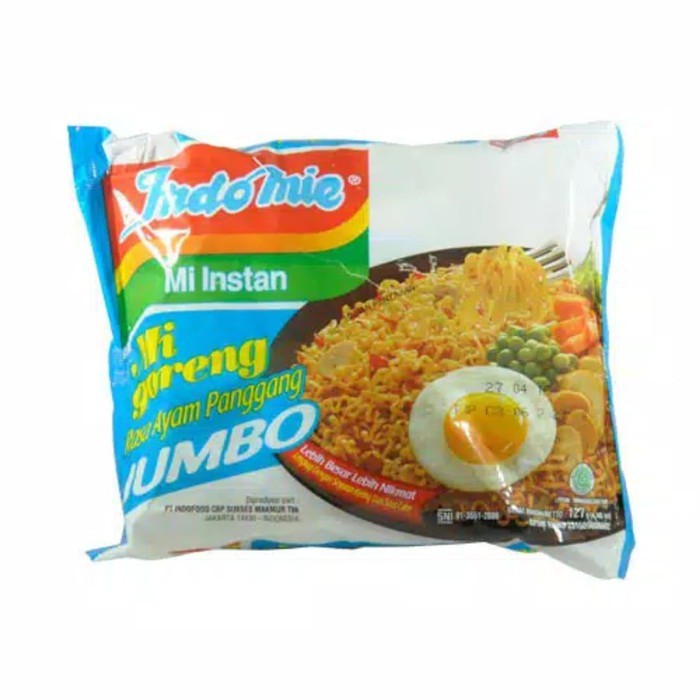 Indomie Jumbo / Indomie / Mie goreng / Origina / Ayam panggang /129g