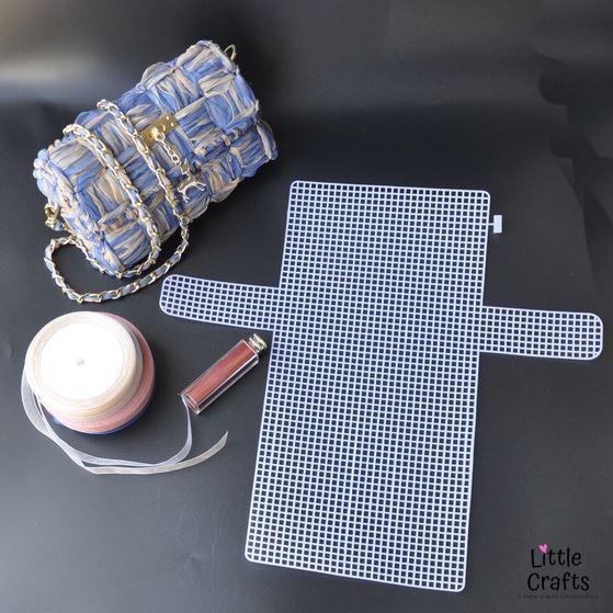 Plastic Strimin Canvas Clutch Purse Kerajinan Tas Bag Craft DIY