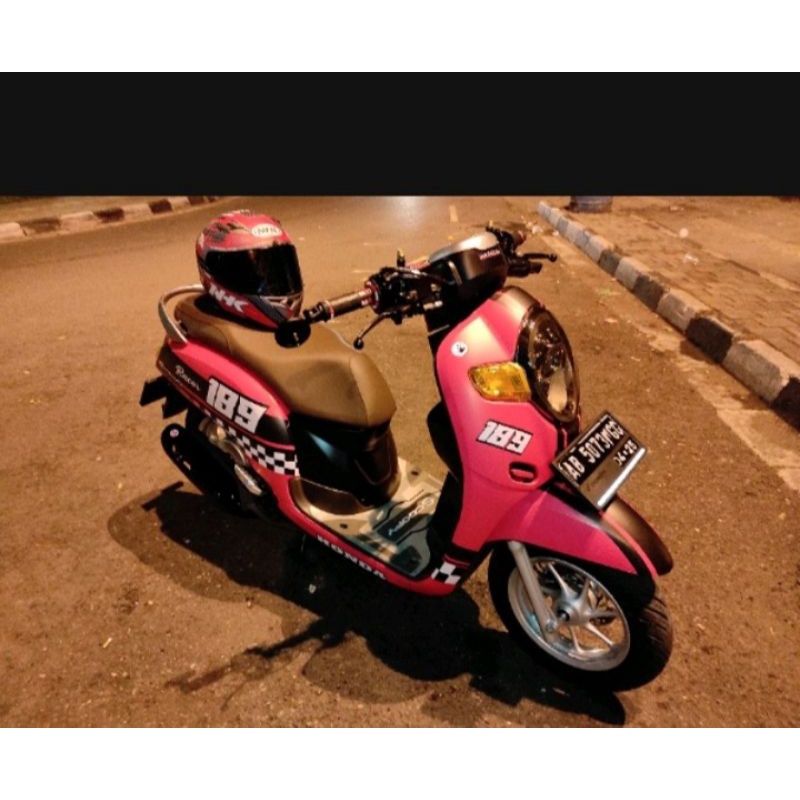 Decal Scoopy fi new 2017 2018 2019 2020 fullbody custom sticker scoopy design cafe racer full body