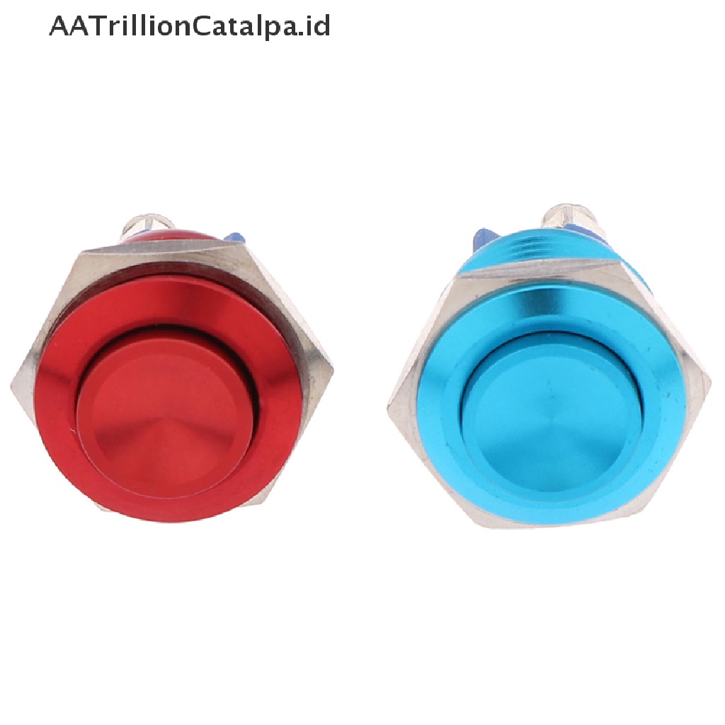 Aatrillioncatalpa 1Pc Saklar Tombol Tekan Momentary 16mm Anti Air