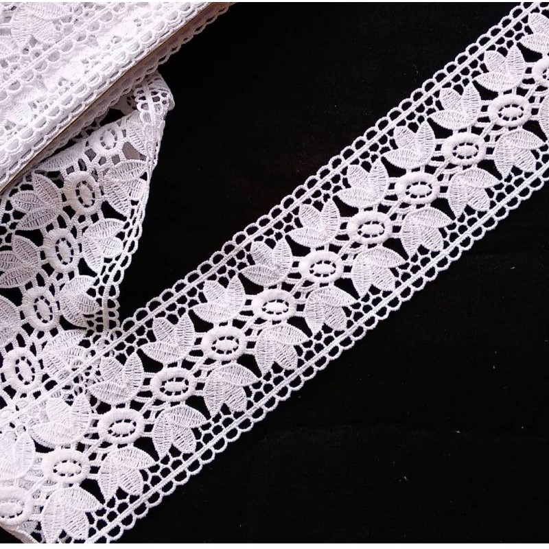 Renda gyper giper ziper bordir rajut zipper guiper ghyper  hrg per yard