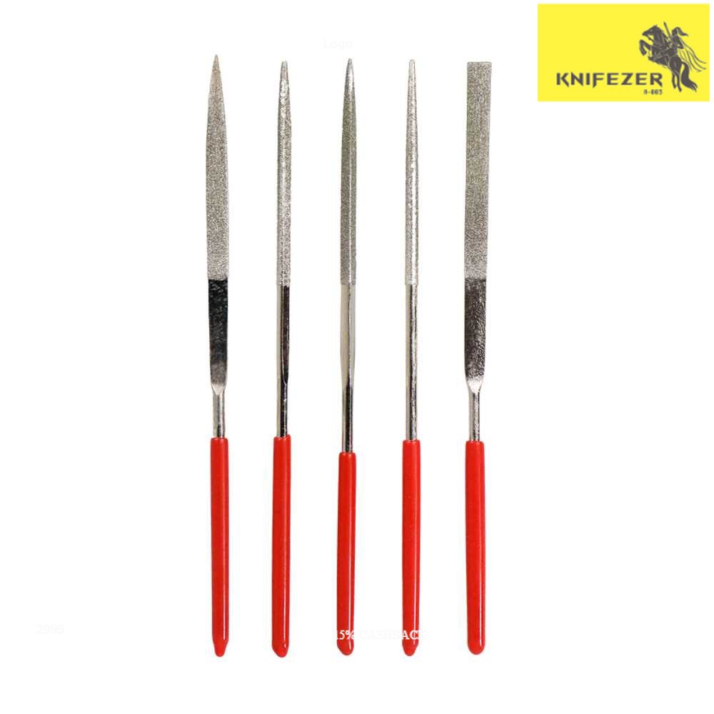 

[KNIFEZER] Set Lengkap Pisau Pahat Premium 5 in 1 Diamond Needle Files Carving Set Pisau Pahat Anti Karat