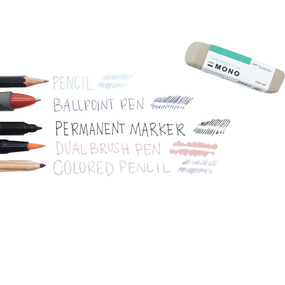 

{F-AVQ} {♫} Tombow MONO Sand Eraser - Penghapus Pensil Warna & Marker {premium}
