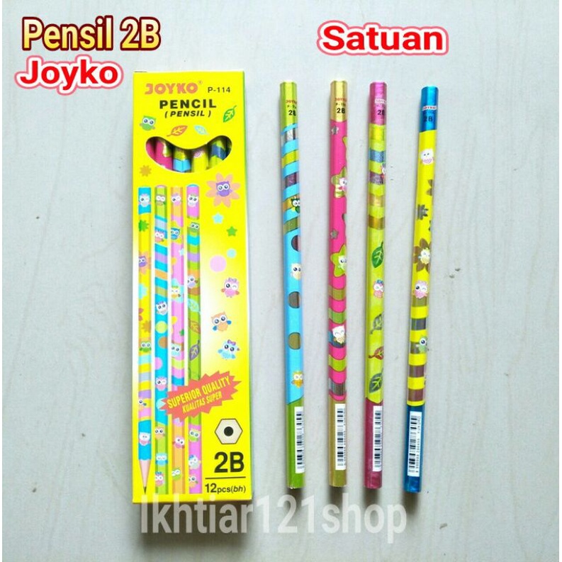 

Pensil 2B Joyko/Pencil 2B Joyko P-114 Satuan Berkualitas Bagus