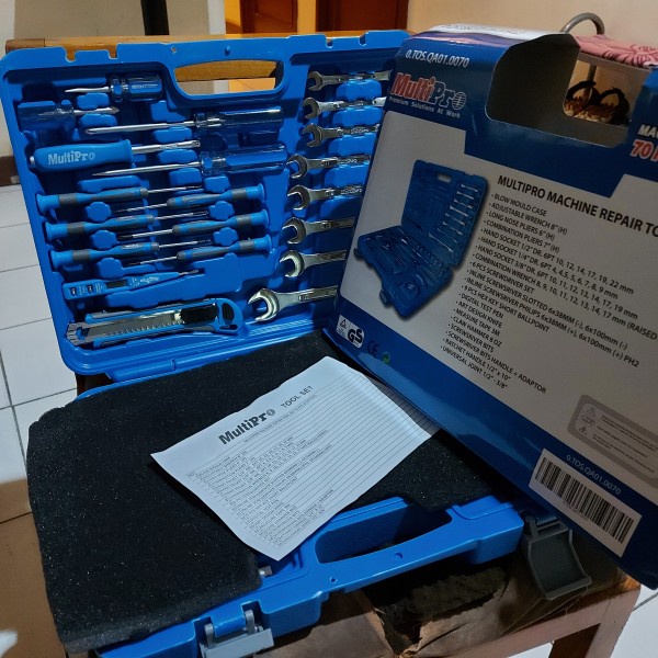 Otomotive Tool Kit Set Multipro 70 Pcs Mekanik Tool Set Tool Kit
