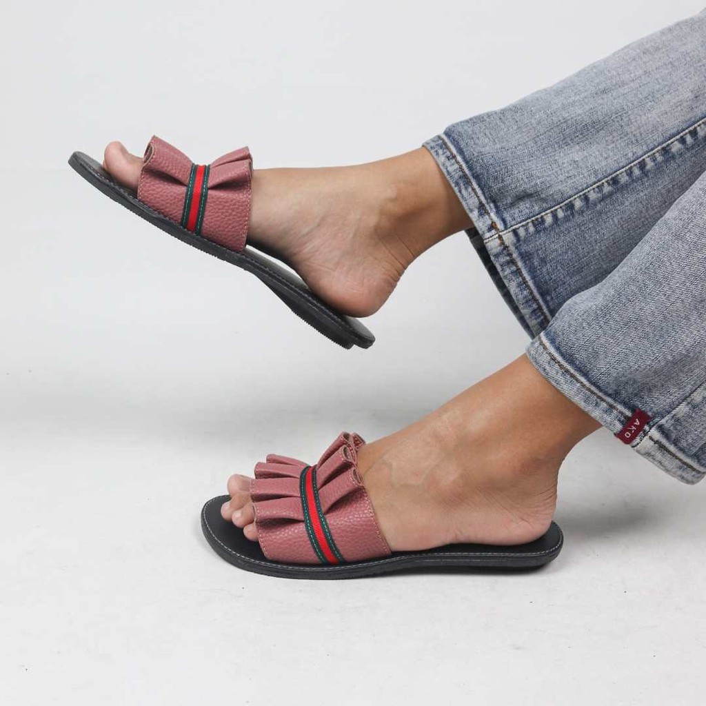 Sandal Papirut Look Up  Sandal Wanita Papirut Bisa COD Sandal Kulit Murah Selop PSHHSR - HISTORIA