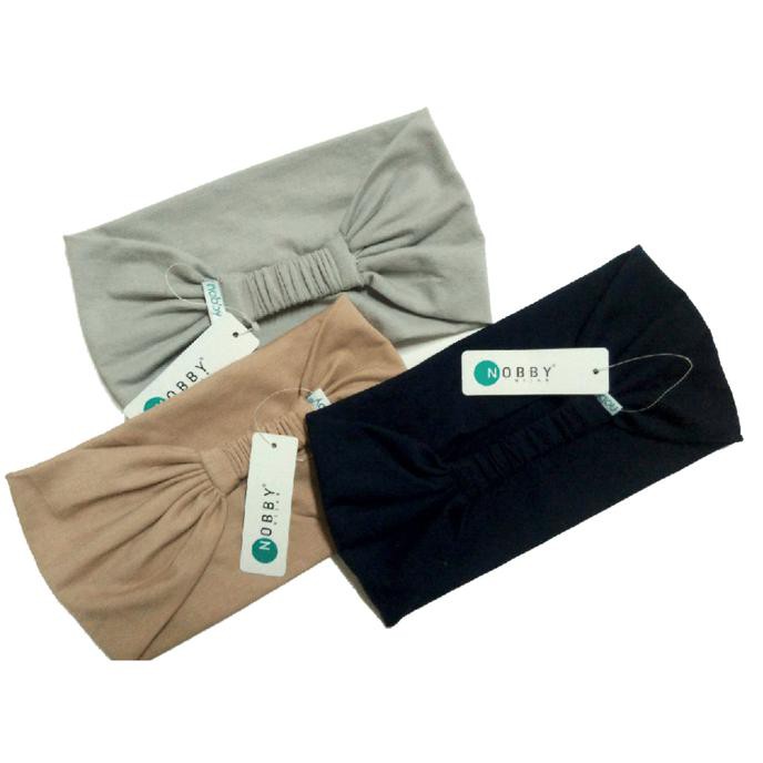 BANDANA NOBBY / DALAMAN HIJAB WANITA / CIPUT POLOS LEMBUT / CIPUT ANTI - BIRU